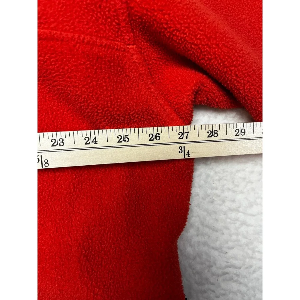 Eddie Bauer EBTEK Pullover Mens XXL Red Fleece 1/4 Zip Vintage Gorpcore Jacket